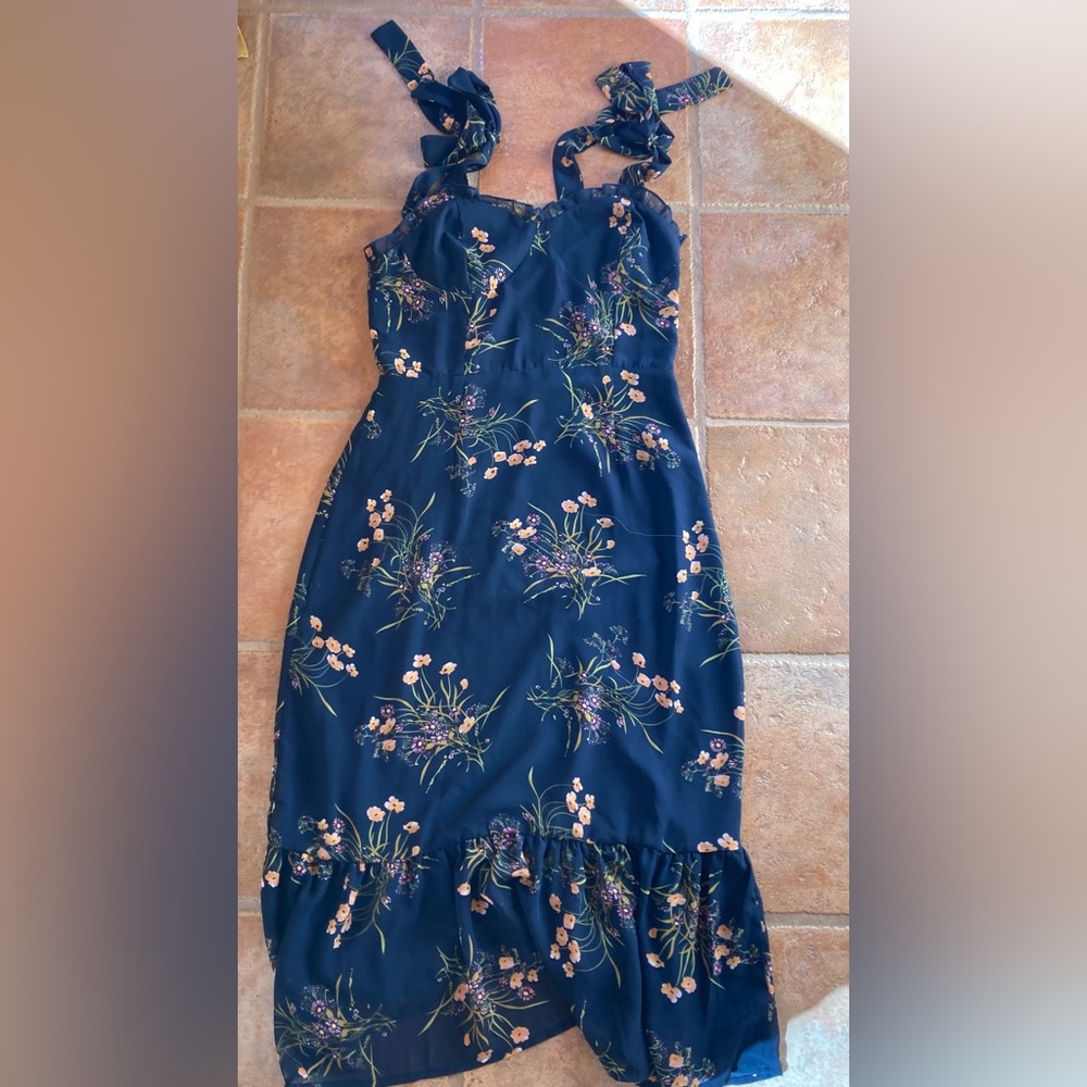Floral Navy Dress